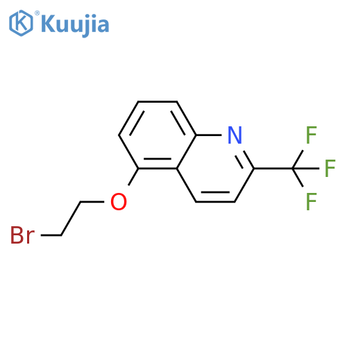 QUINOLINE, 5-(2-BROMOETHOXY)-2-(TRIFLUOROMETHYL)- structure