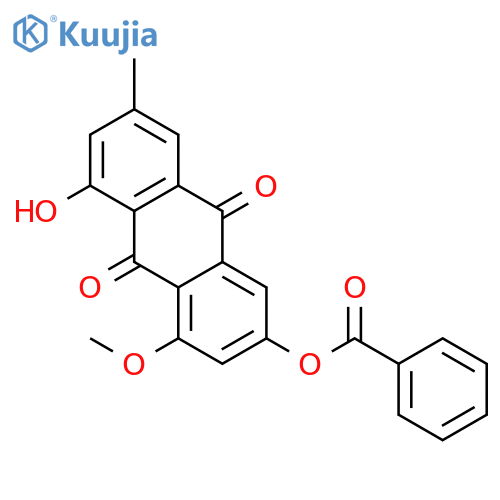 9,10-ANTHRACENEDIONE, 3-(BENZOYLOXY)-8-HYDROXY-1-METHOXY-6-METHYL- structure