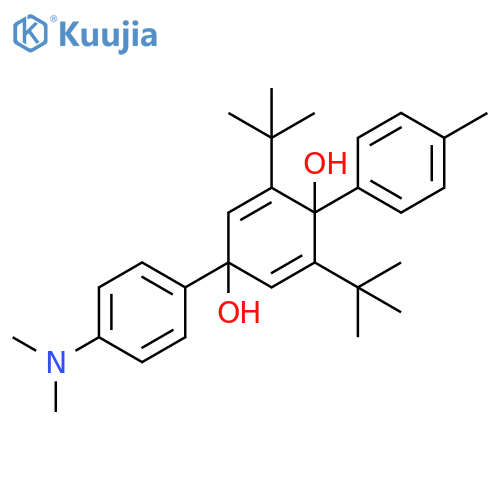 2,5-Cyclohexadiene-1,4-diol, 4-[4-(dimethylamino)phenyl]-2,6-bis(1,1-dimethylethyl)-1-(4-methylphenyl)- structure