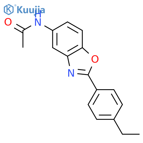 N-[2-(4-ethylphenyl)-1,3-benzoxazol-5-yl]acetamide structure