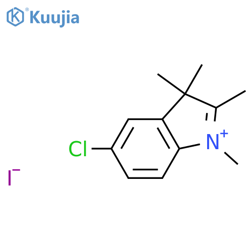 3H-INDOLIUM, 5-CHLORO-1,2,3,3-TETRAMETHYL-, IODIDE structure