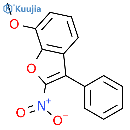 Benzofuran, 7-methoxy-2-nitro-3-phenyl- structure