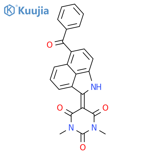 2,4,6(1H,3H,5H)-Pyrimidinetrione,5-(6-benzoylbenz[cd]indol-2(1H)-ylidene)-1,3-dimethyl- structure