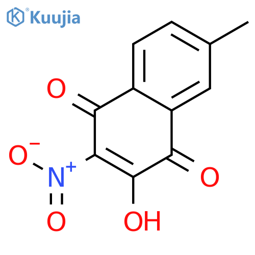 1,4-Naphthalenedione, 3-hydroxy-6-methyl-2-nitro- structure