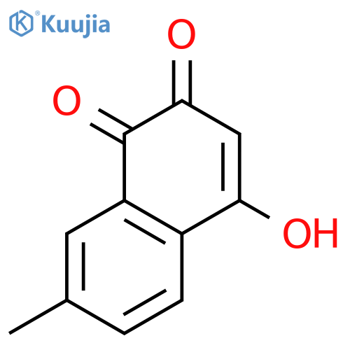 1,4-Naphthalenedione, 2-hydroxy-7-methyl- structure