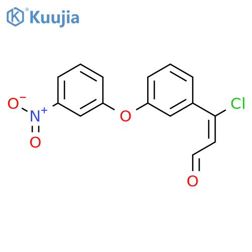 2-Propenal, 3-chloro-3-[3-(3-nitrophenoxy)phenyl]- structure
