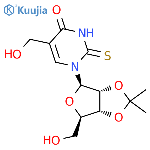 5-HydroxyMethyl-2',3'-O-isopropylidene-2-thiouridine structure