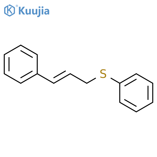 Benzene, [[(2E)-3-phenyl-2-propenyl]thio]- structure