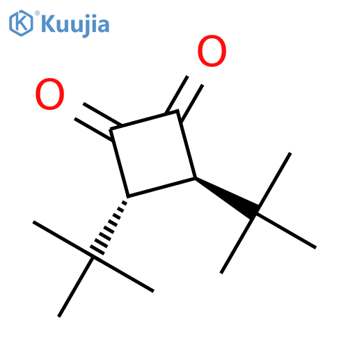 1,2-CYCLOBUTANEDIONE, 3,4-BIS(1,1-DIMETHYLETHYL)-, TRANS- structure