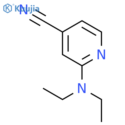 2-(Diethylamino)isonicotinonitrile structure