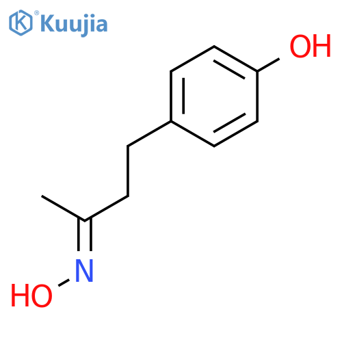 4-[(3e)-3-hydroxyiminobutyl]phenol structure