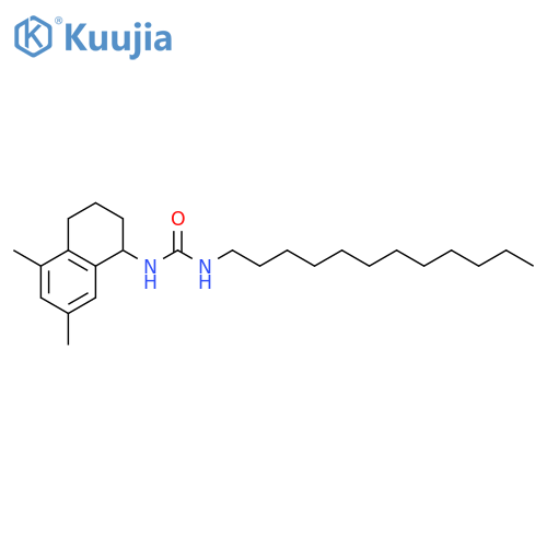 UREA, N-DODECYL-N'-(1,2,3,4-TETRAHYDRO-5,7-DIMETHYL-1-NAPHTHALENYL)- structure