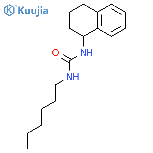 Urea, N-hexyl-N'-(1,2,3,4-tetrahydro-1-naphthalenyl)- structure