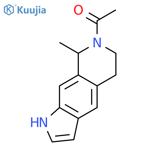 1H-Pyrrolo[3,2-g]isoquinoline, 7-acetyl-5,6,7,8-tetrahydro-8-methyl- structure