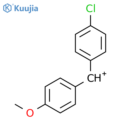 Methylium, (4-chlorophenyl)(4-methoxyphenyl)- structure
