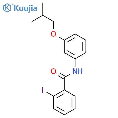 Benzamide, 2-iodo-N-[3-(2-methylpropoxy)phenyl]- structure
