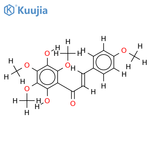 2',4,4',5'-Tetra-Me ether-2',3',4,4',5',6'-Hexahydroxychalcone structure