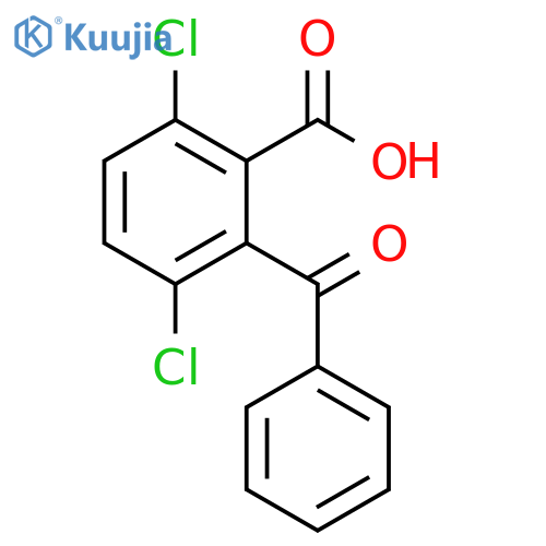 Benzoic acid, 2-benzoyl-3,6-dichloro- structure