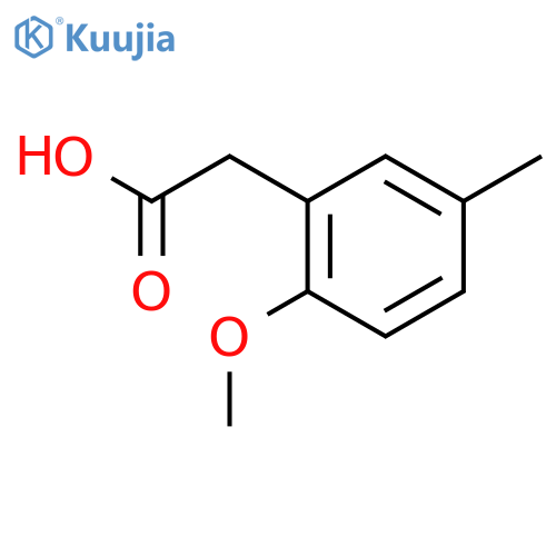 2-(2-methoxy-5-methylphenyl)acetic acid structure