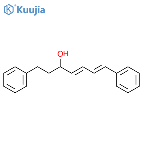 (E,E)-1,7-diphenylhepta-1,3-dien-5-ol structure