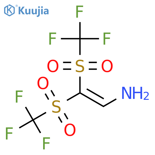 Ethenamine, 2,2-bis[(trifluoromethyl)sulfonyl]- structure