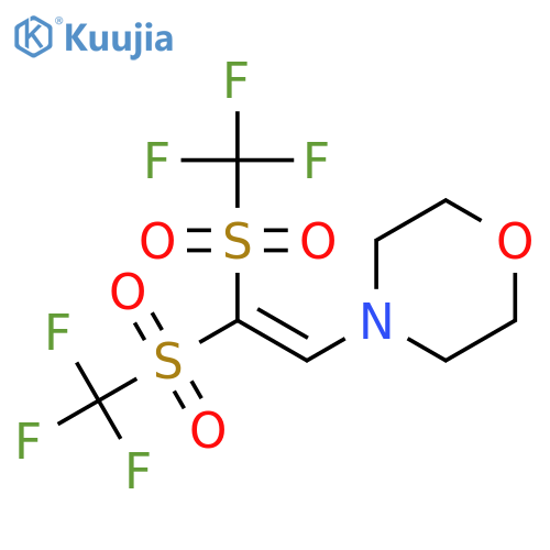 Morpholine, 4-[2,2-bis[(trifluoromethyl)sulfonyl]ethenyl]- structure