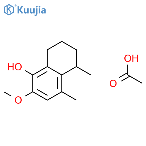 1-Naphthalenol, 5,6,7,8-tetrahydro-2-methoxy-4,5-dimethyl-, acetate structure