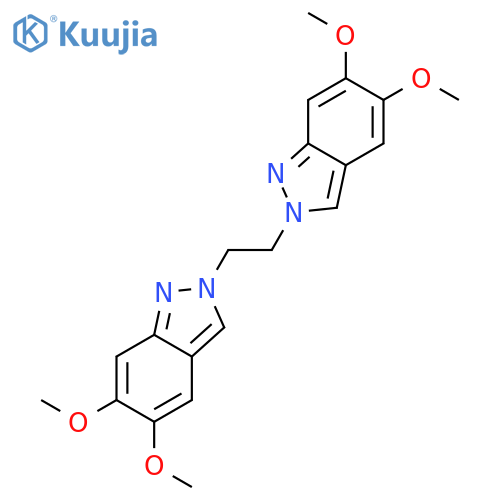 2H-Indazole, 2,2'-(1,2-ethanediyl)bis[5,6-dimethoxy- structure
