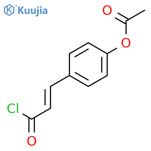 2-Propenoyl chloride, 3-[4-(acetyloxy)phenyl]-, (E)- structure