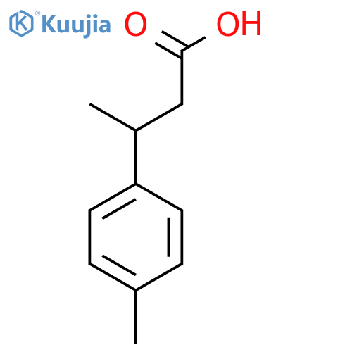 3-(4-Methylphenyl)butanoic acid structure