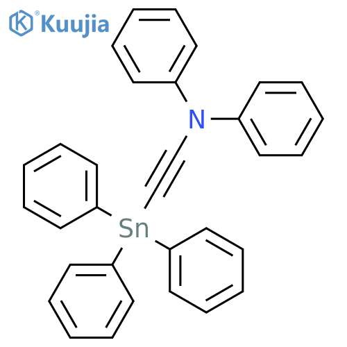 Benzenamine, N-phenyl-N-[(triphenylstannyl)ethynyl]- structure