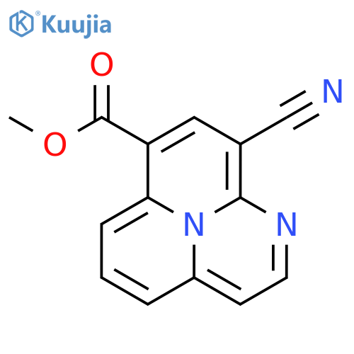 PYRIMIDO[2,1,6-DE]QUINOLIZINE-7-CARBOXYLIC ACID, 9-CYANO-, METHYL ESTER structure