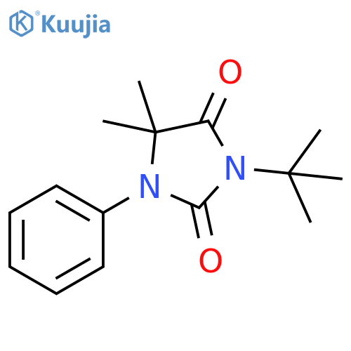 2,4-Imidazolidinedione, 3-(1,1-dimethylethyl)-5,5-dimethyl-1-phenyl- structure