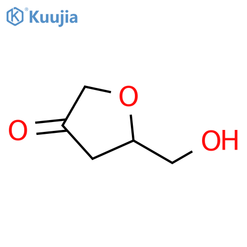 5-(hydroxymethyl)oxolan-3-one structure
