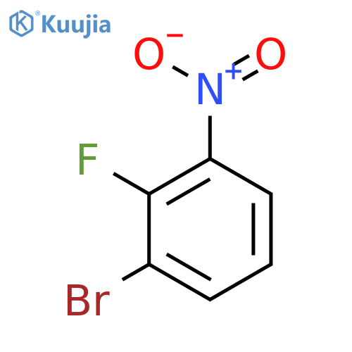 1-bromo-2-fluoro-3-nitrobenzene structure