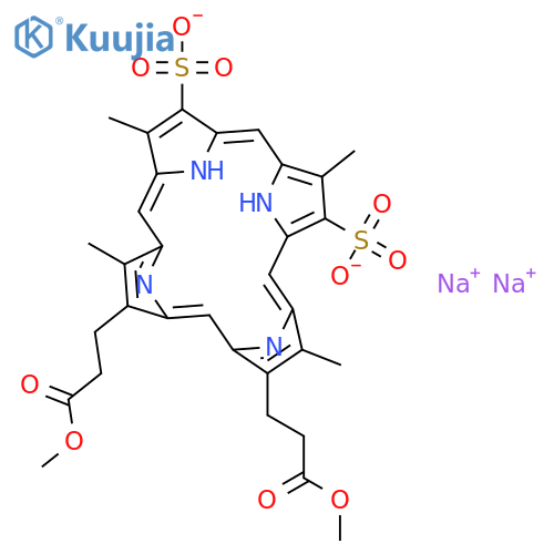 deuteroporphyrin ix 2,4-disulfonic acid dimethyl ester disodium salt structure