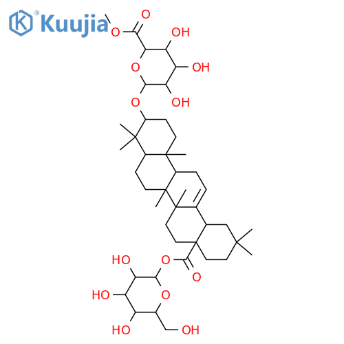 1-O-{(3beta)-3-[(6-methyl-beta-D-glucopyranuronosyl)oxy]-28-oxoolean-12-en-28-yl}-beta-D-glucopyranose structure