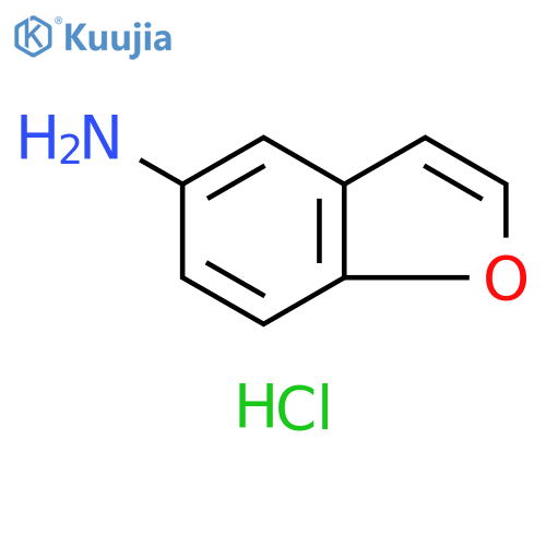 5-Benzofuranamine, hydrochloride (1:1) structure