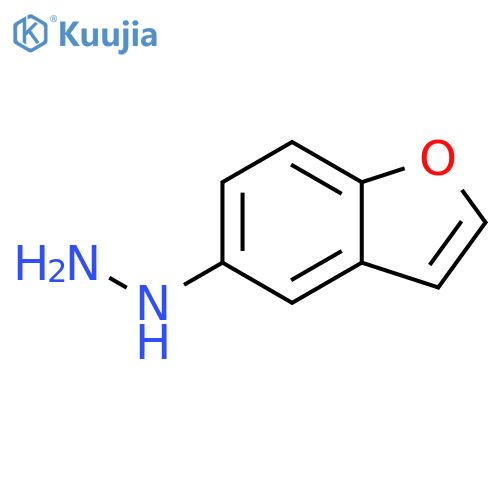 (1-benzofuran-5-yl)hydrazine structure