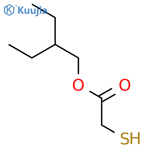 Acetic acid, mercapto-, 2-ethylbutyl ester structure