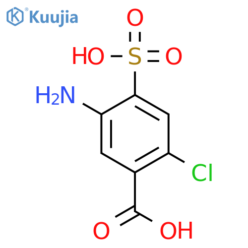 5-amino-2-chloro-4-sulfobenzoic acid structure