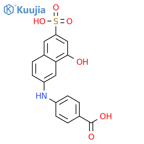 4-((8-Hydroxy-6-sulfonaphthalen-2-yl)amino)benzoic acid structure