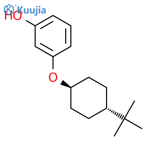 Phenol, 3-[[trans-4-(1,1-dimethylethyl)cyclohexyl]oxy]- structure