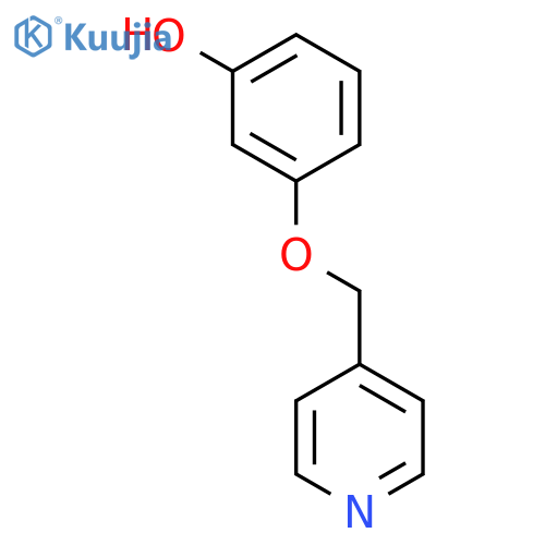 Phenol, 3-(4-pyridinylmethoxy)- structure