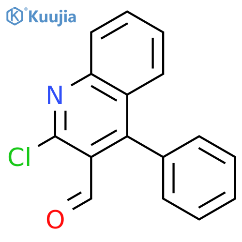 3-Quinolinecarboxaldehyde, 2-chloro-4-phenyl- structure