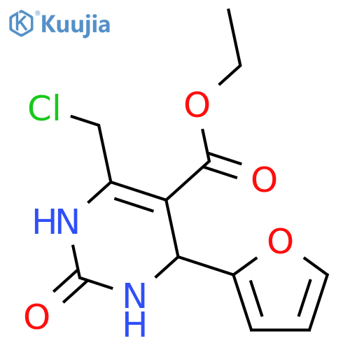 Ethyl 6-(Chloromethyl)-4-(furan-2-yl)-2-oxo-1,2,3,4-tetrahydropyrimidine-5-carboxylate structure