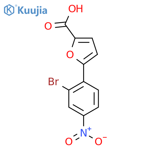 5-(2-bromo-4-nitrophenyl)furan-2-carboxylic acid structure