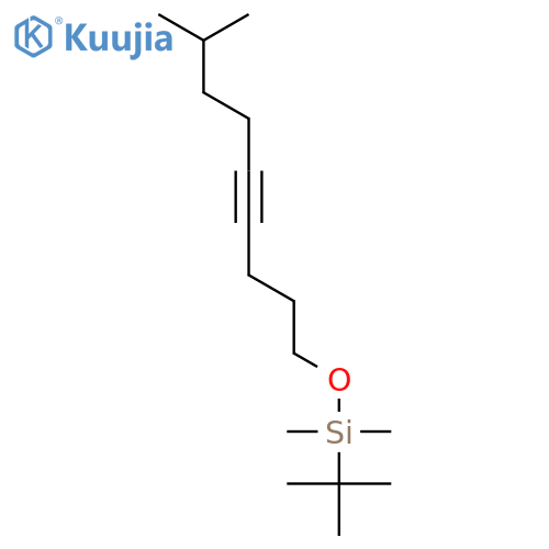 Silane, (1,1-dimethylethyl)dimethyl[(8-methyl-4-nonynyl)oxy]- structure