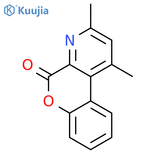 5H-[1]BENZOPYRANO[3,4-B]PYRIDIN-5-ONE, 1,3-DIMETHYL- structure