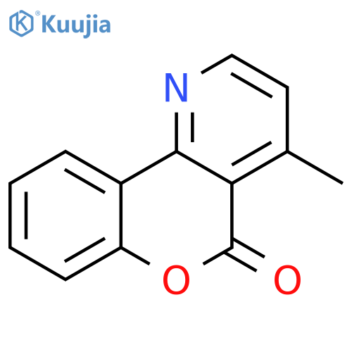 5H-[1]Benzopyrano[4,3-b]pyridin-5-one, 4-methyl- structure